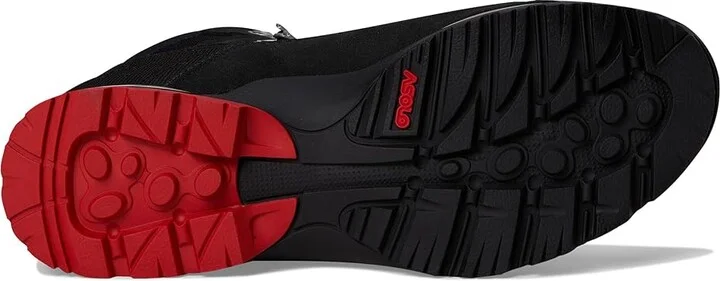 Asolo Fugitive GTX MM Men's Hiking Boots Black/Red : 8 D - Medium, Suede/Synthetic - Image 3