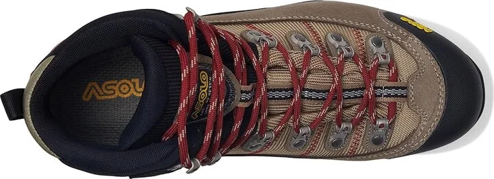 Asolo Fugitive GTX MM Men's Hiking Boots Black/Red : 8 D - Medium, Suede/Synthetic - Image 8