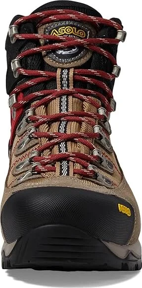 Asolo Fugitive GTX MM Men's Hiking Boots Black/Red : 8 D - Medium, Suede/Synthetic - Image 9