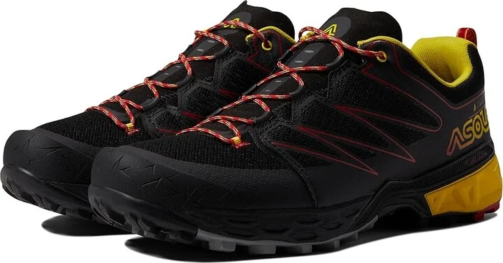 Asolo Softrock Men's Shoes Black/Black/Yellow : 10.5 D - Medium, Textile