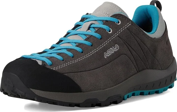 Asolo Space GV Women's Boots Graphite/Cyan Blue : 8.5 B - Medium, Suede - Image 5