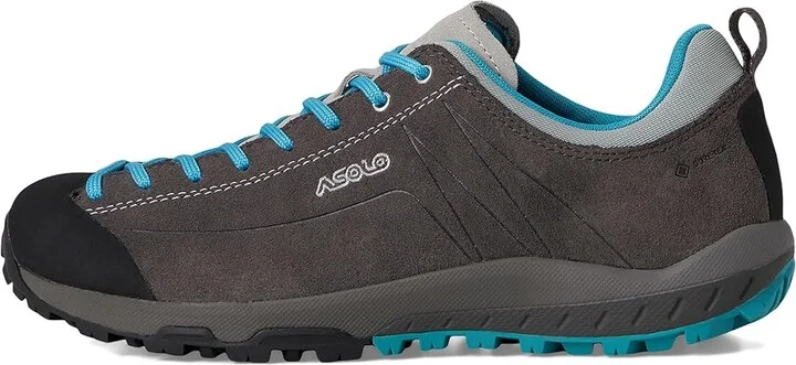Asolo Space GV Women's Boots Graphite/Cyan Blue : 8.5 B - Medium, Suede - Image 6