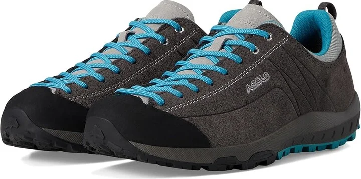 Asolo Space GV Women's Boots Graphite/Cyan Blue : 8.5 B - Medium, Suede