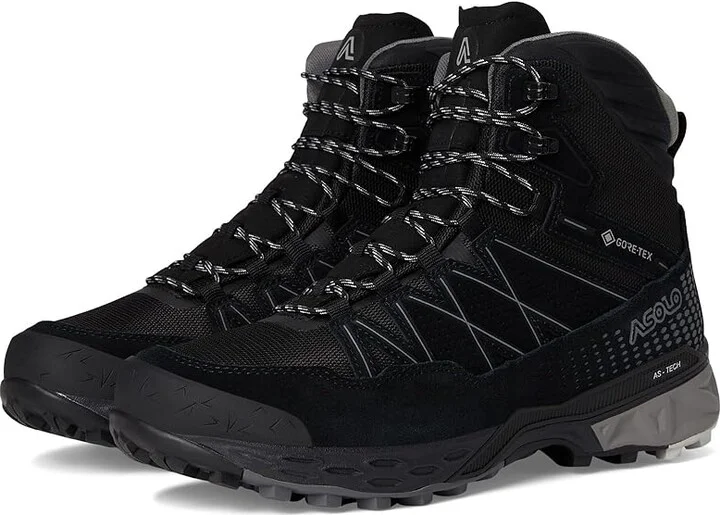 Asolo Tahoe Winter GTX Men's Snow Shoes Black/Black : 13 D - Medium, Leather/Rubber/Suede