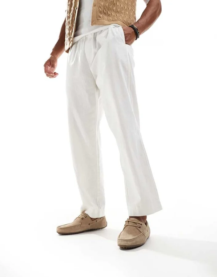 ASOS DESIGN boat shoes in stone suede - Image 4