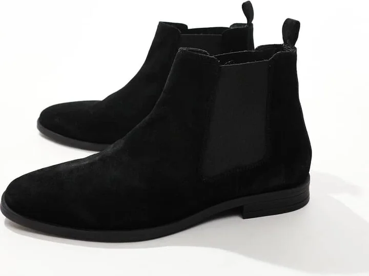 ASOS DESIGN chelsea boots in black suede - Image 2