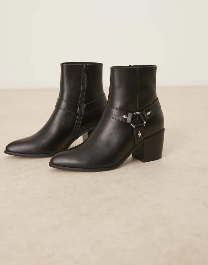 ASOS DESIGN Chelsea boots in black with Cuban heel - Image 3