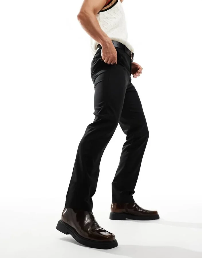 ASOS DESIGN Chelsea boots in brown with square toe - Image 3