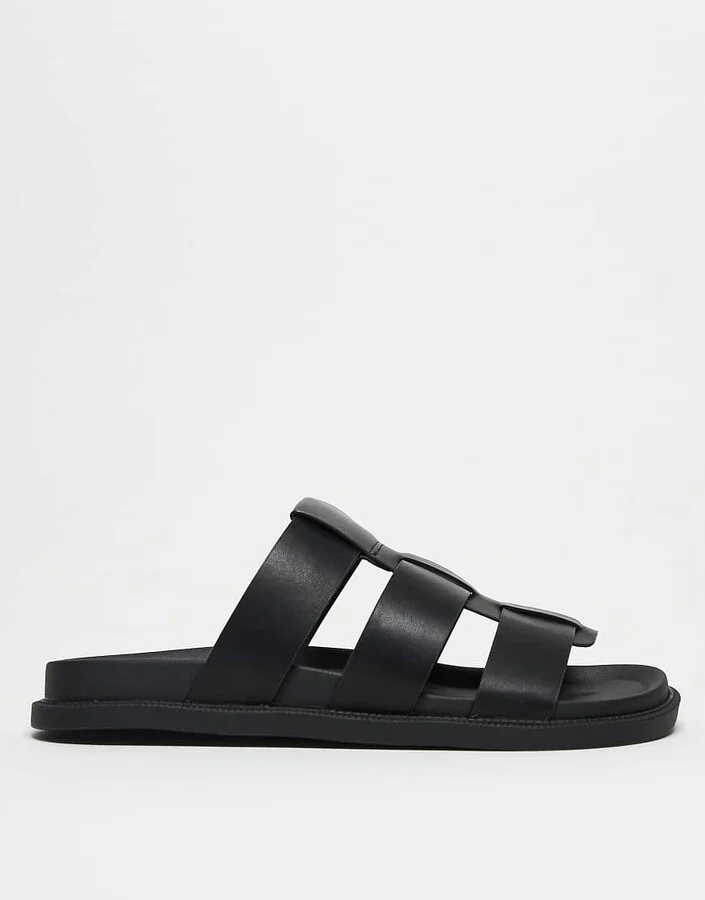 ASOS DESIGN classic strap sandals in black - Image 2