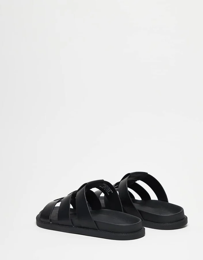ASOS DESIGN classic strap sandals in black - Image 3