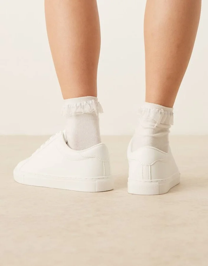 ASOS DESIGN Drama sneakers in white - Image 4