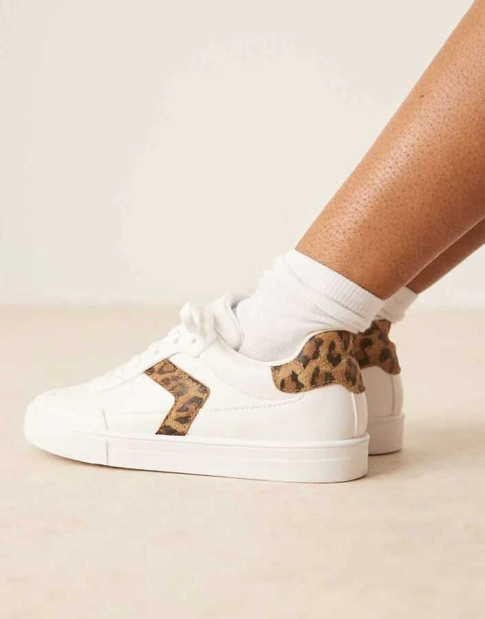 ASOS DESIGN Drift lace up sneakers in white