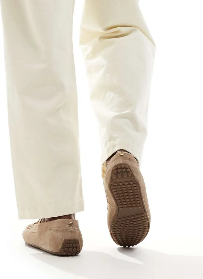ASOS DESIGN drivers in stone suede - Image 3