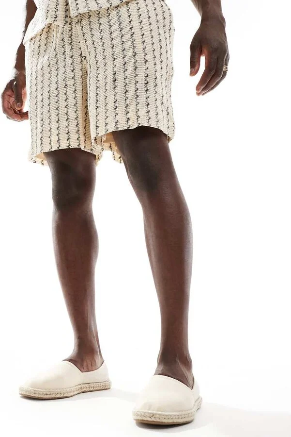 ASOS DESIGN espadrilles in off white canvas mix - Image 4