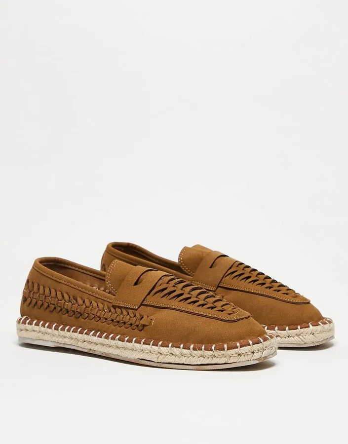 ASOS DESIGN espadrilles in tan with woven detail - Image 2