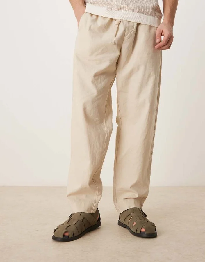 ASOS DESIGN fisherman sandals in khaki suede - Image 4