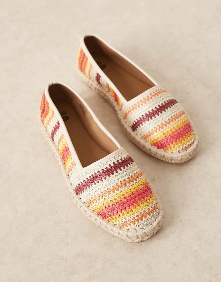 ASOS DESIGN Joey closed toe espadrilles in multi raffia - Image 3