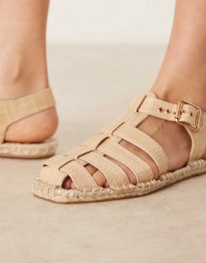 ASOS DESIGN Jukebox fisherman espadrille in natural - Image 3