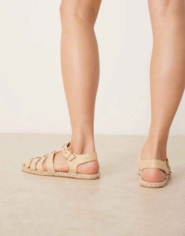 ASOS DESIGN Jukebox fisherman espadrille in natural - Image 4