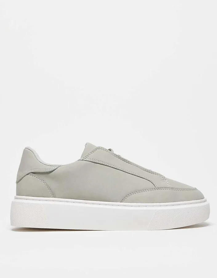 ASOS DESIGN lace up sneakers concealed lace - Image 3