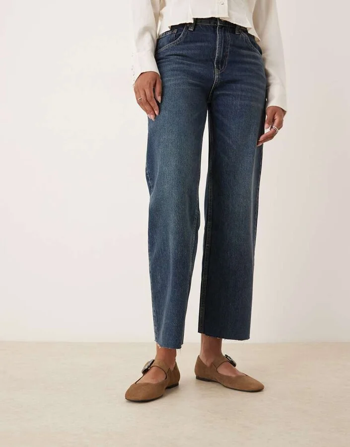 ASOS DESIGN Linton square toe mary jane ballet flats in taupe suedette - Image 3