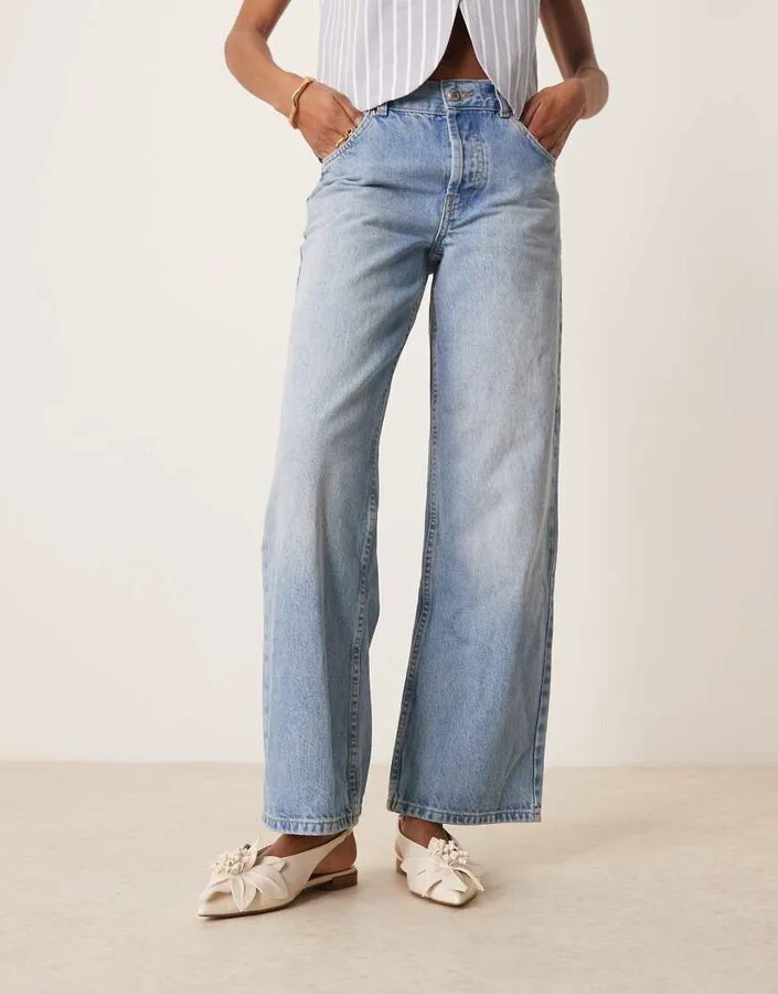 ASOS DESIGN Livia point-toe flower slingback ballets in off - Image 4
