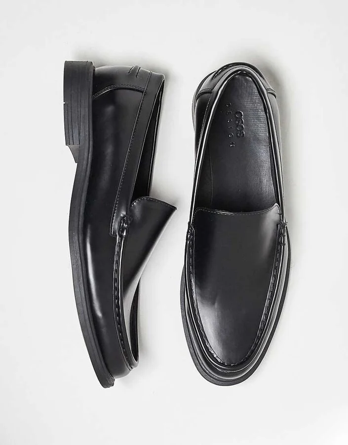ASOS DESIGN loafers in black - Image 2