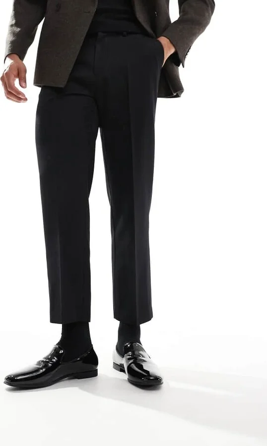 ASOS DESIGN loafers in black patent - Image 2