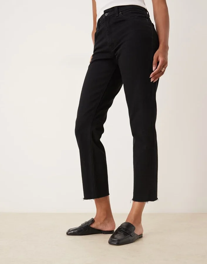 ASOS DESIGN Magnet loafer mules in black croc - Image 4