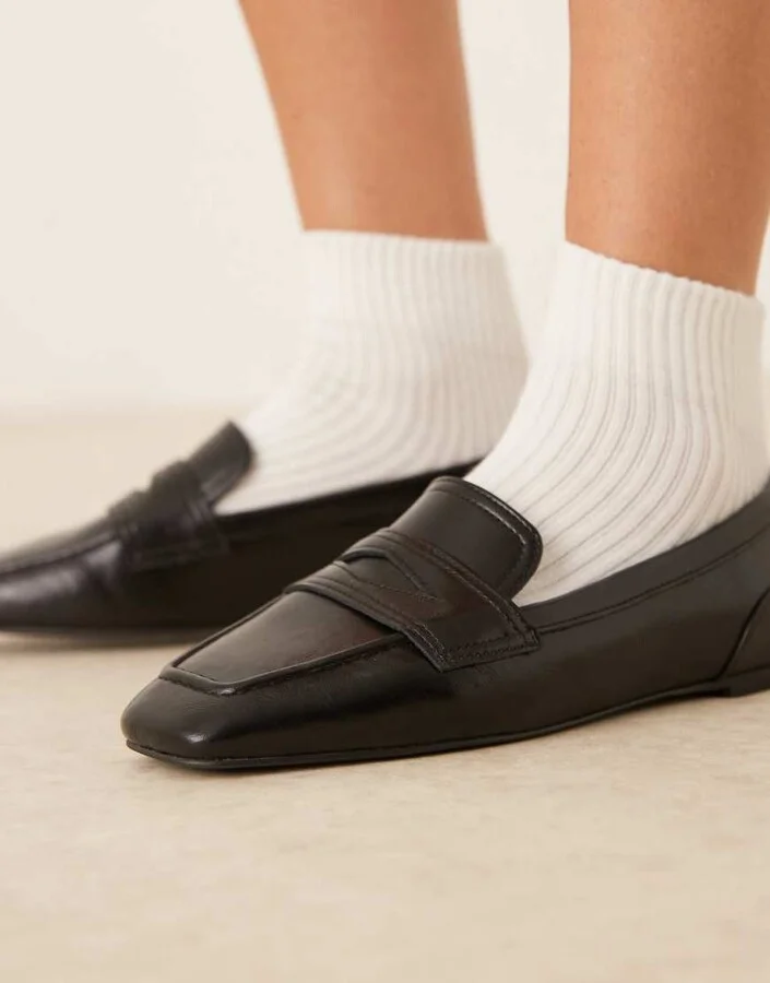ASOS DESIGN Malta loafers in black - Image 3