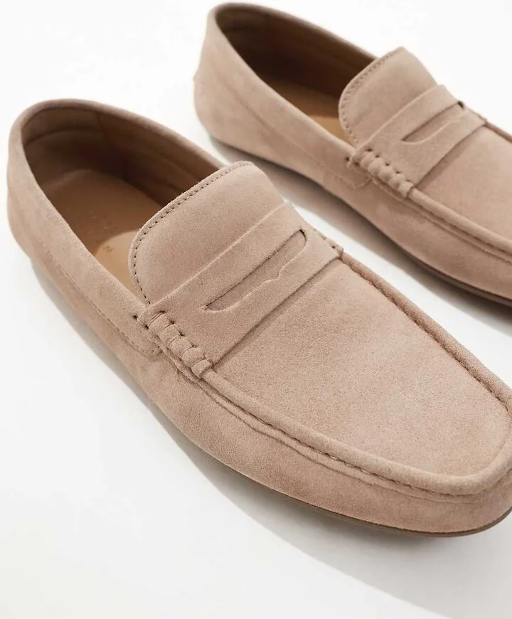 ASOS DESIGN moccasins in pink suede - Image 2