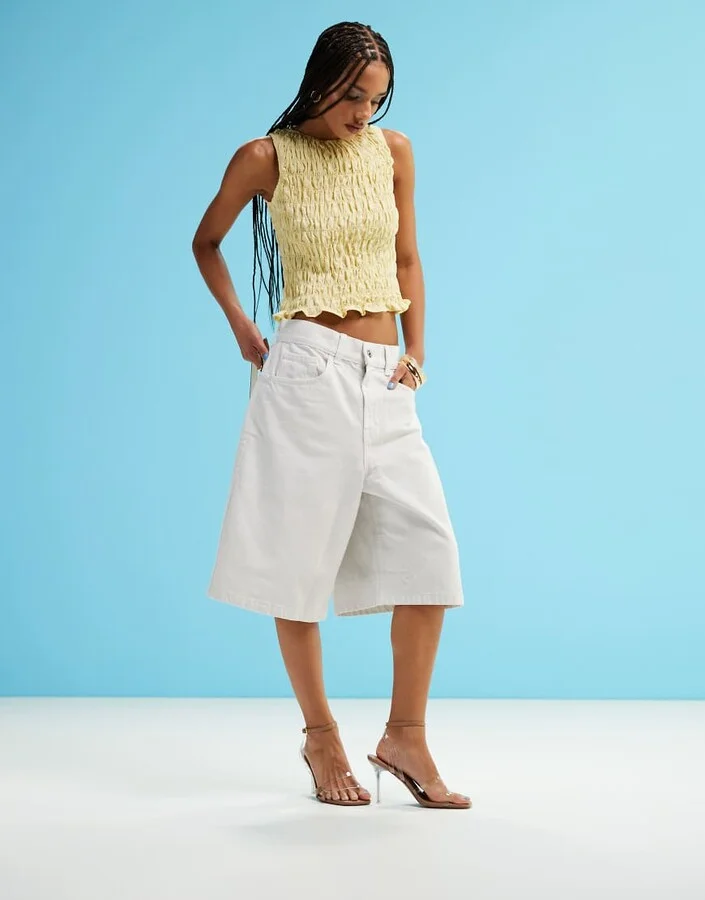 ASOS DESIGN Nimble high heeled sandals in beige and clear - Image 3