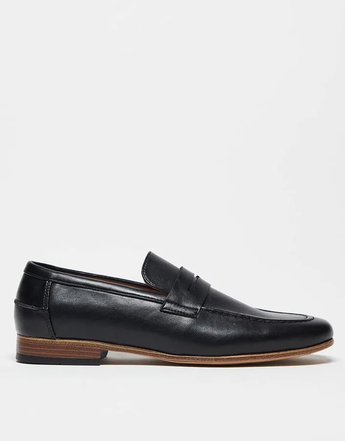 ASOS DESIGN penny loafers in black - Image 3