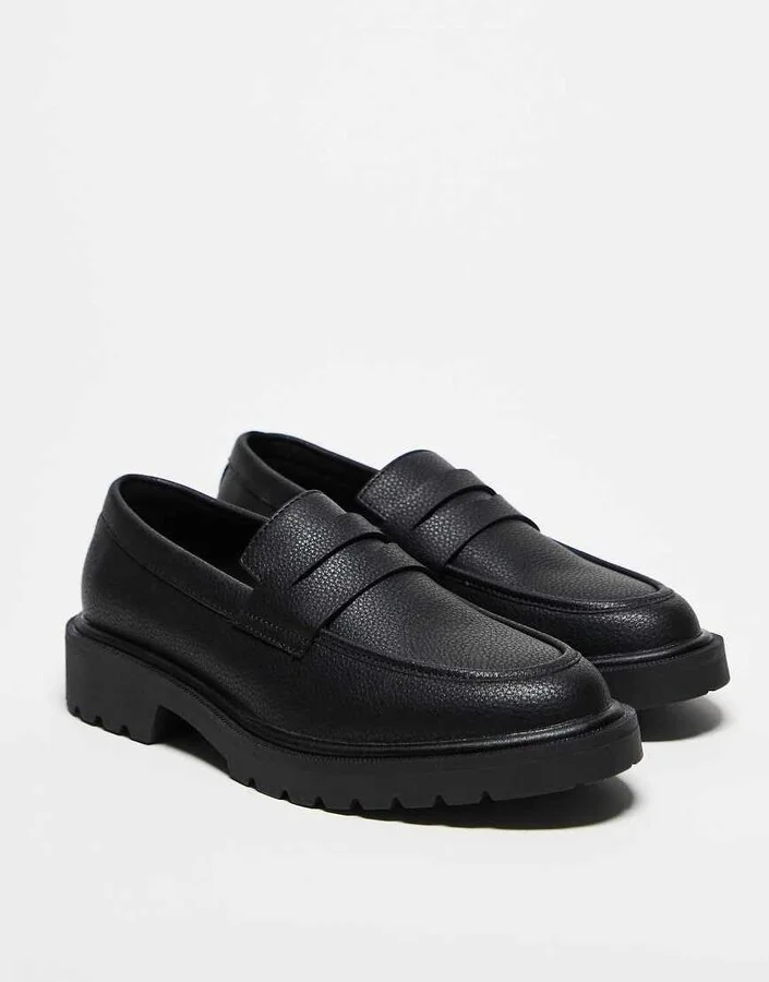 ASOS DESIGN penny loafers in black - Image 4
