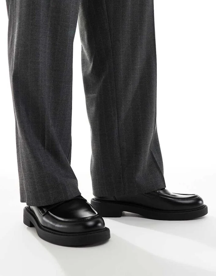 ASOS DESIGN penny loafers in black - Image 2