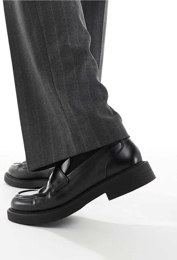 ASOS DESIGN penny loafers in black - Image 4