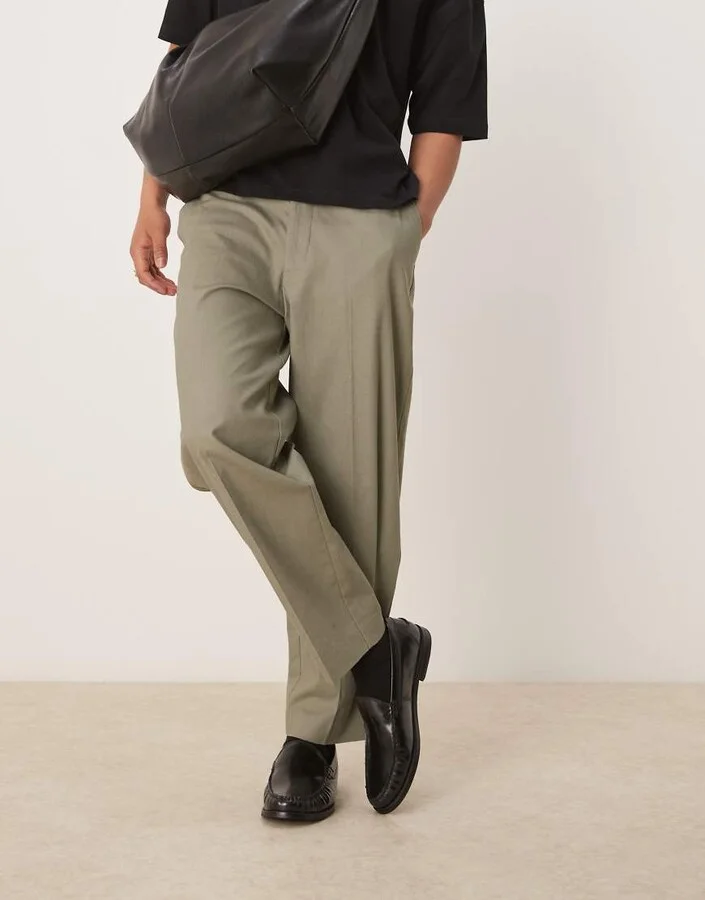 ASOS DESIGN penny loafers in black leather with ruching - Image 3