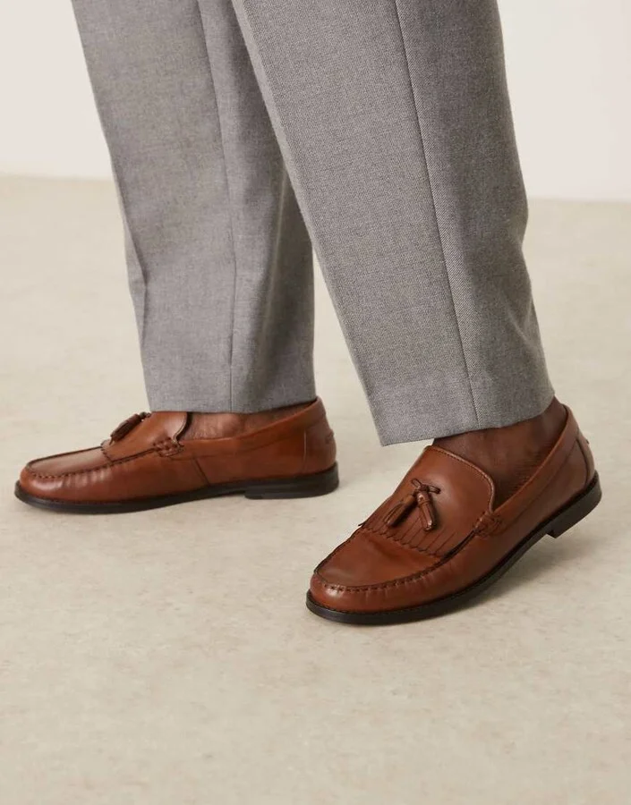 ASOS DESIGN penny loafers with tassel - Image 3