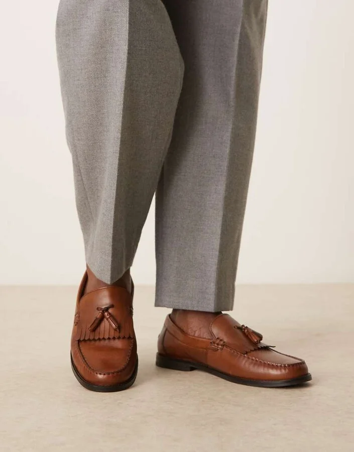 ASOS DESIGN penny loafers with tassel - Image 4