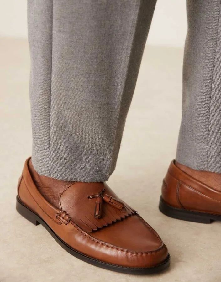 ASOS DESIGN penny loafers with tassel
