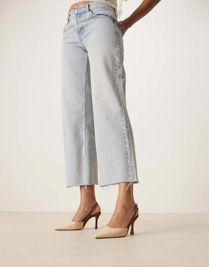 ASOS DESIGN Samber 2 slingback stiletto heels in natural and chocolate - Image 4