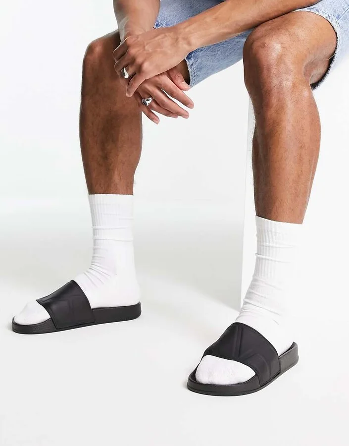 ASOS DESIGN sliders in black - Image 3