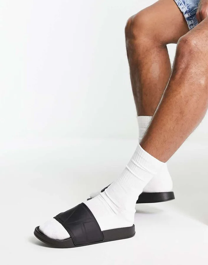 ASOS DESIGN sliders in black - Image 4