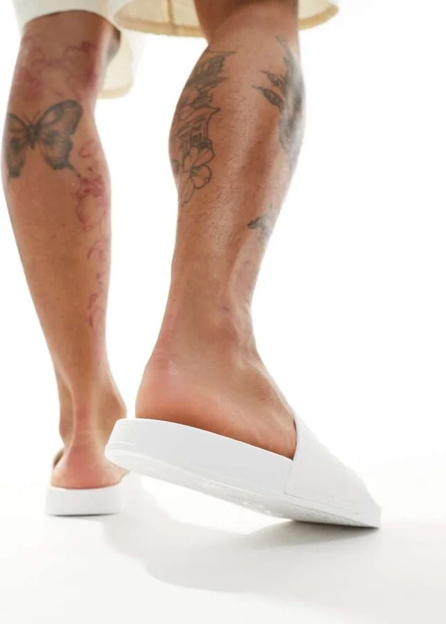 ASOS DESIGN sliders in white - Image 3