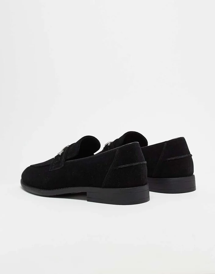 ASOS DESIGN snaffle detail loafers in black - Image 4