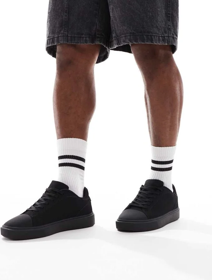 ASOS DESIGN sneakers with toe caps
