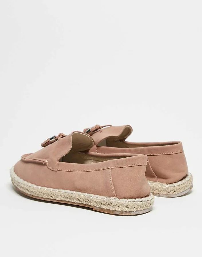 ASOS DESIGN tassel loafer espadrilles in pink - Image 2
