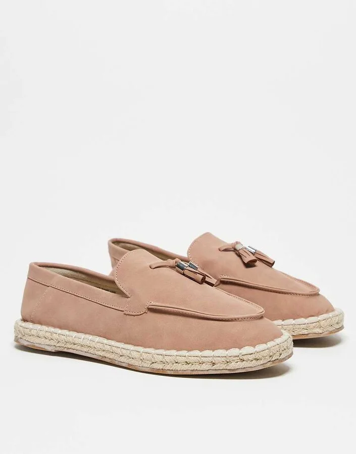 ASOS DESIGN tassel loafer espadrilles in pink - Image 3