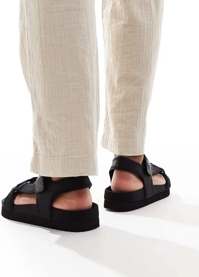ASOS DESIGN tech sandals in black - Image 4