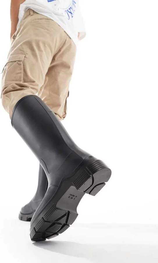 ASOS DESIGN wellington boots in black - Image 3